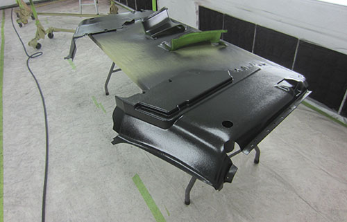 thumbnail image 2 of Genuine Ford 1967 Mustang Shelby Driver Seat Deluxe Trim – Lower Left Hand Side (Vintage NOS) 2 of 5
